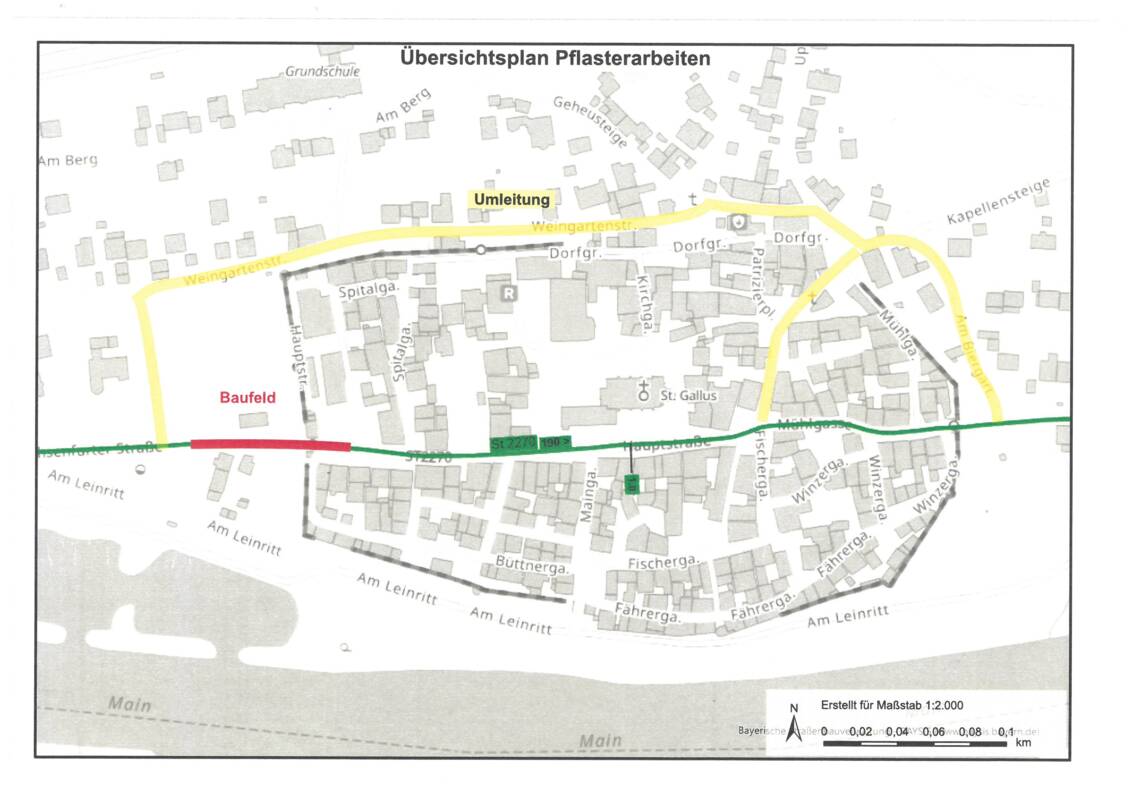 Umleitung Sperrung Ochsenfurter Tor