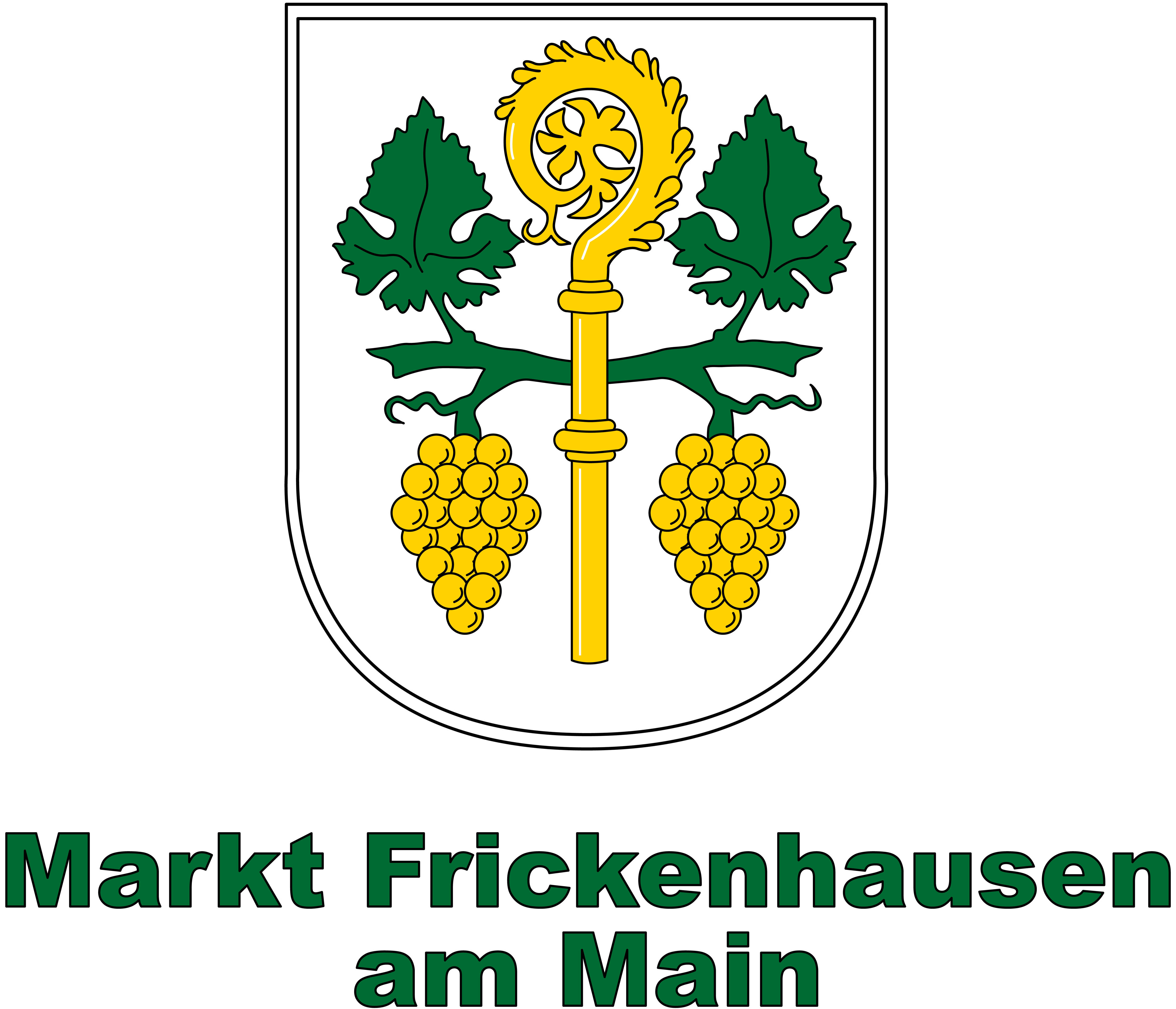Wappen Frickenhausen mit Schriftzug