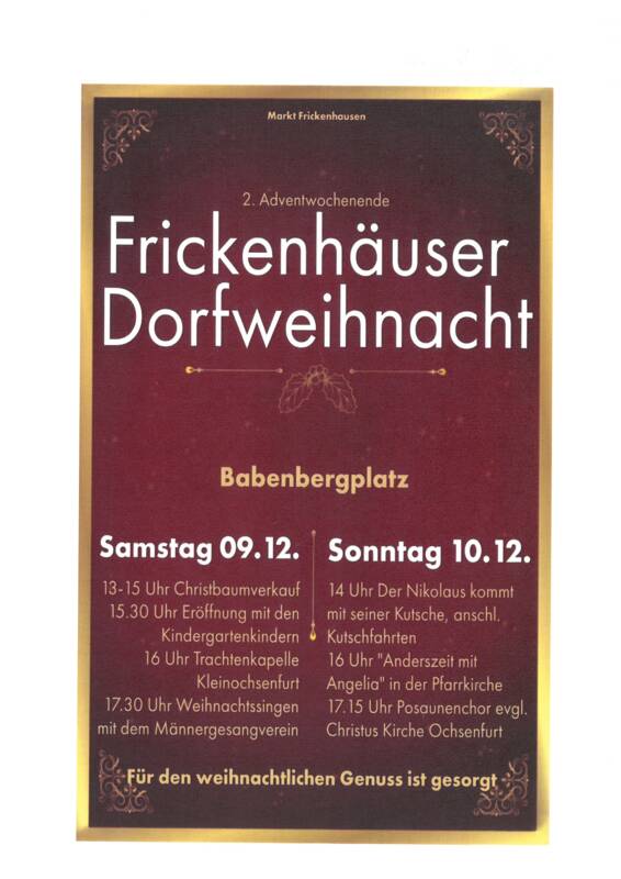 Dorfweihnacht 2023 Programm